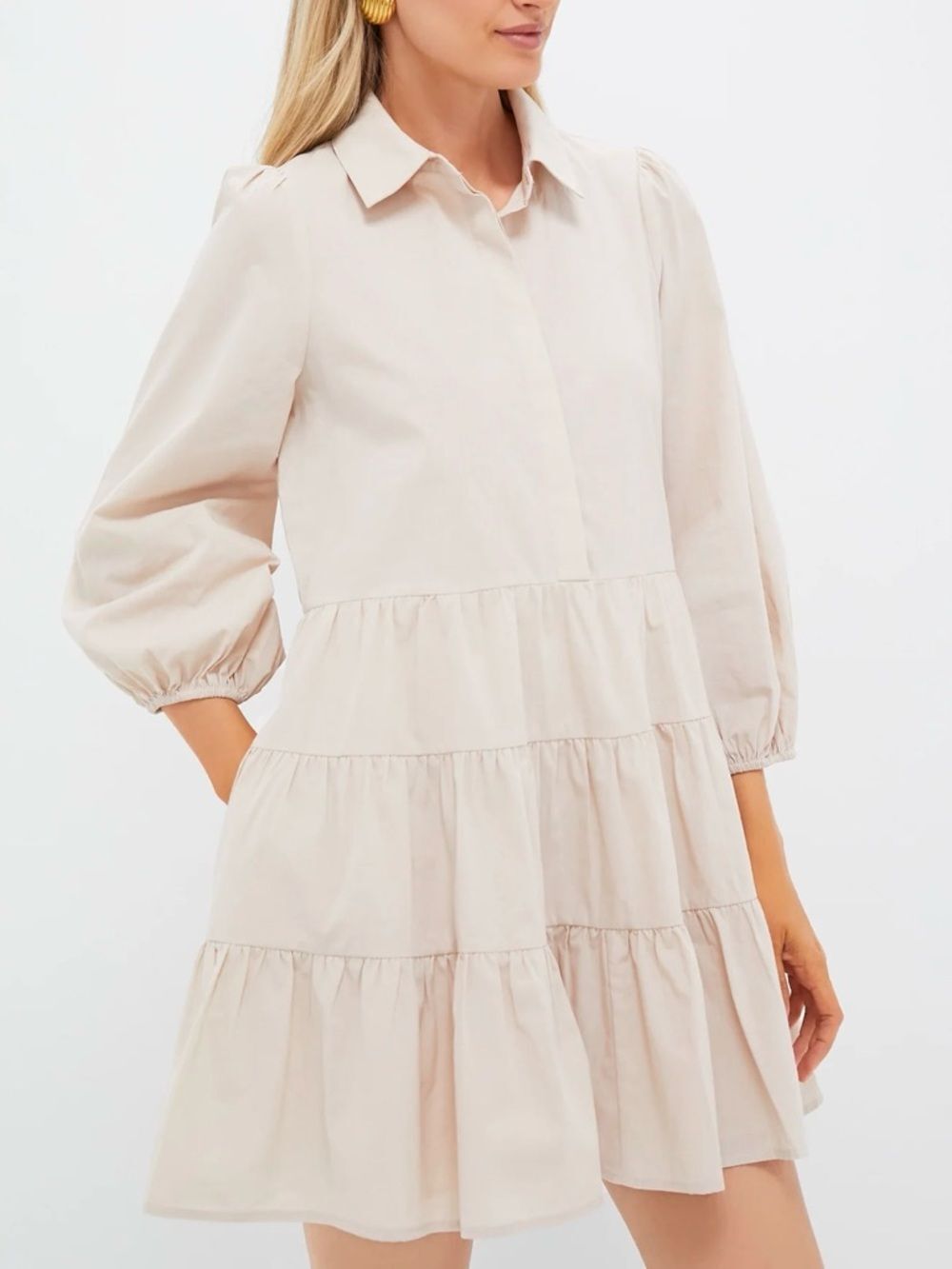 NWT Tuckernuck Pomander Place Sandstone Mabel Cotton Mini Dress Size XXL